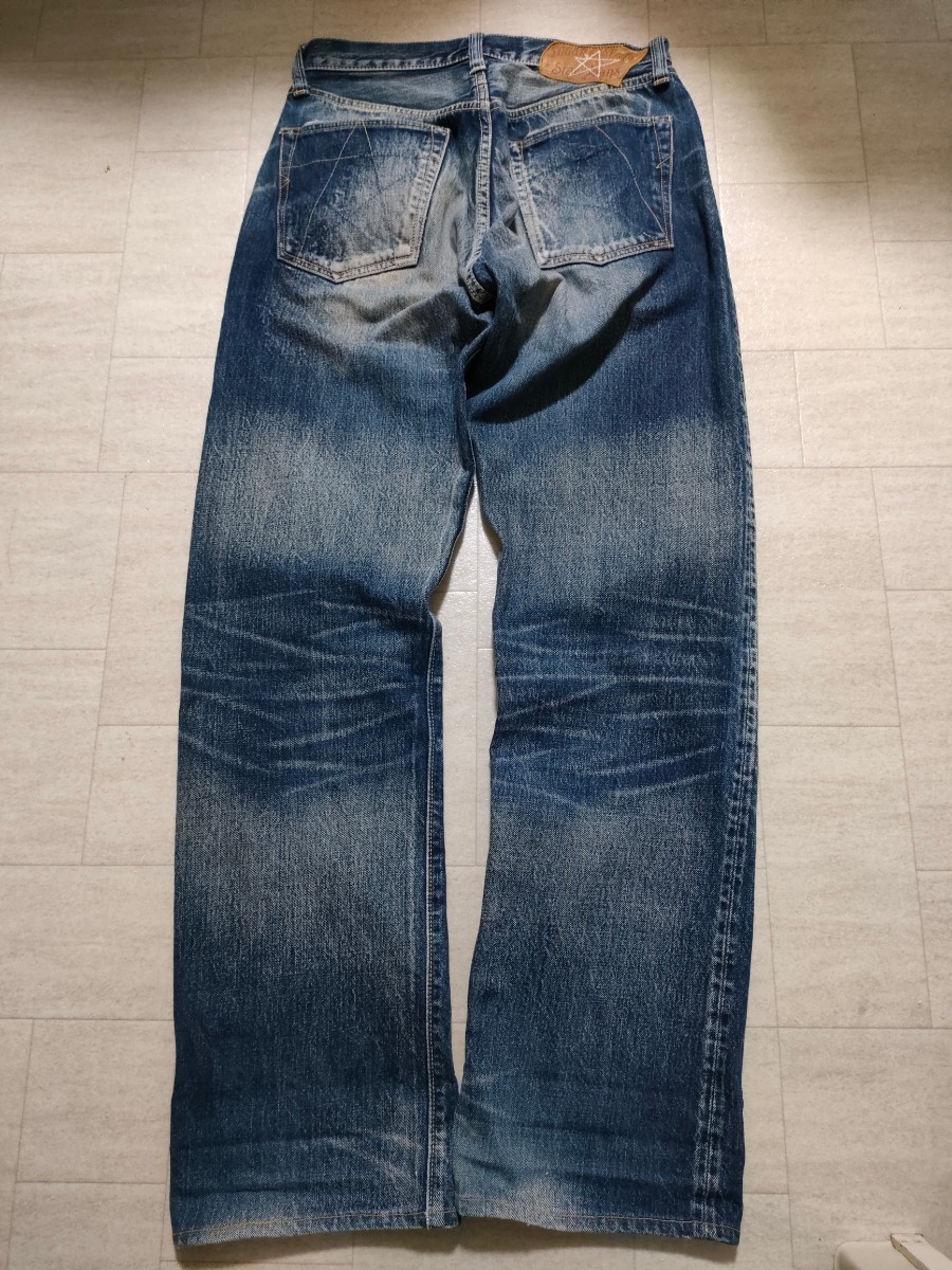 　サイズ：30 　日本製　セルビッチデニム使用　SUGAR CANE シュガーケーン UNION STAR JEANS ヴィンテージ加工　ジーンズ　デニム パンツ_画像5