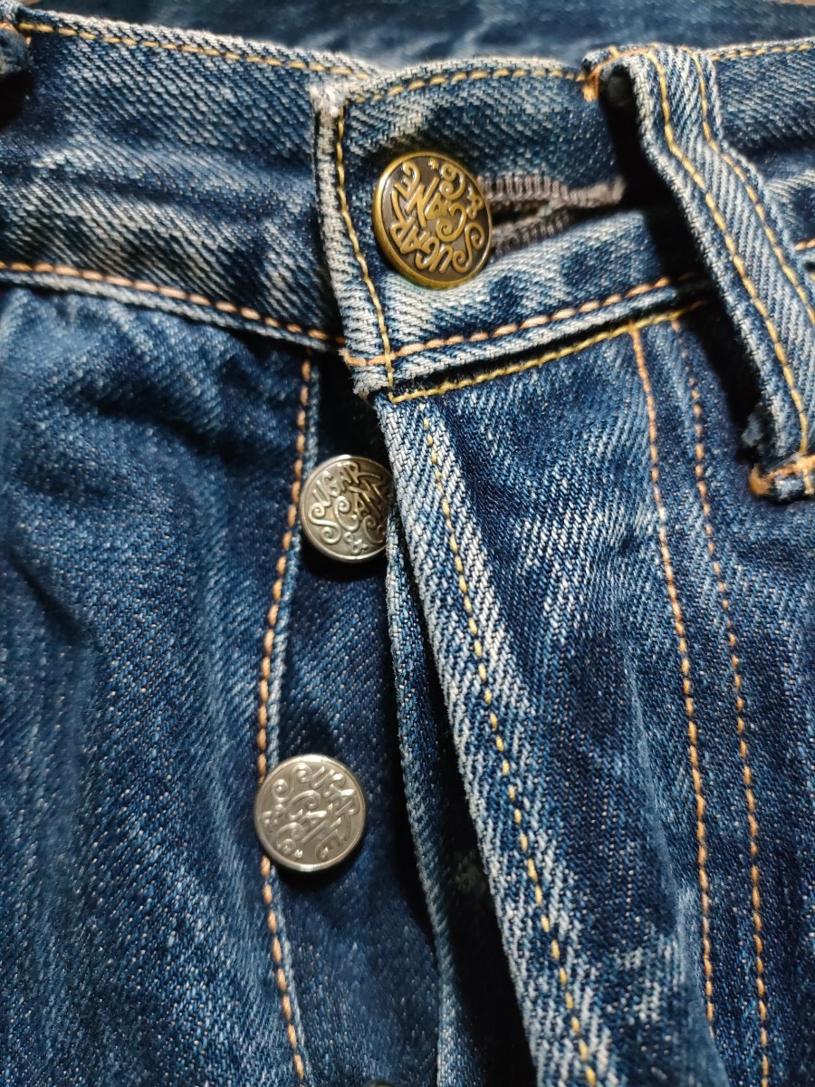 　サイズ：30 　日本製　セルビッチデニム使用　SUGAR CANE シュガーケーン UNION STAR JEANS ヴィンテージ加工　ジーンズ　デニム パンツ_画像3