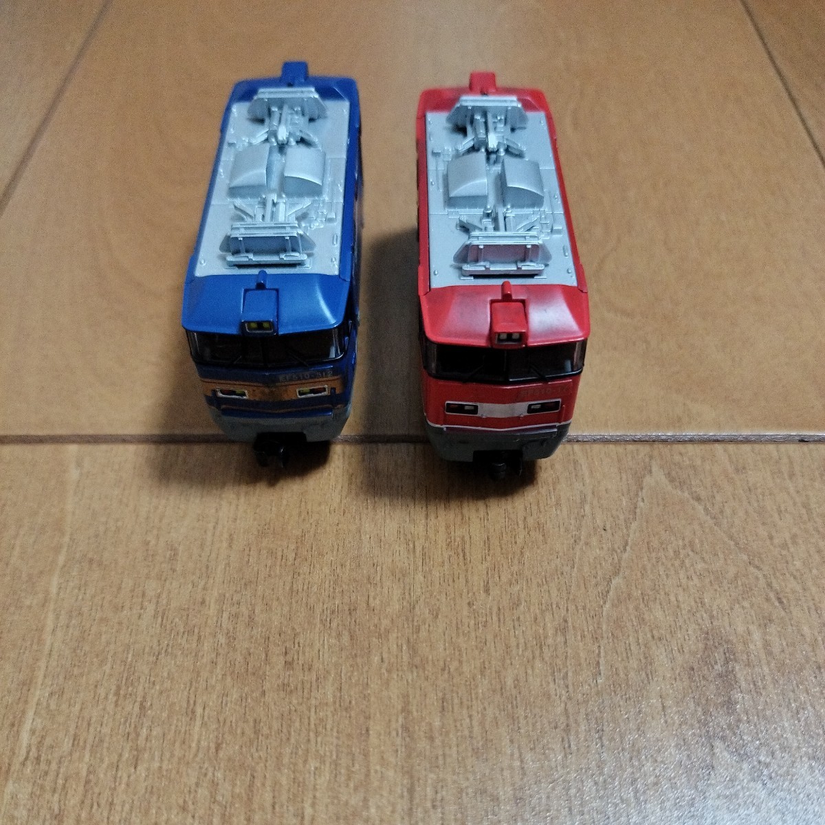 【組立済　現状渡し】⑭Bトレ　Bトレイン　EF510　電気機関車　2両セット　　鉄道　鉄道模型　Nゲージ　JR貨物　貨物列車　レッドサンダー_画像4