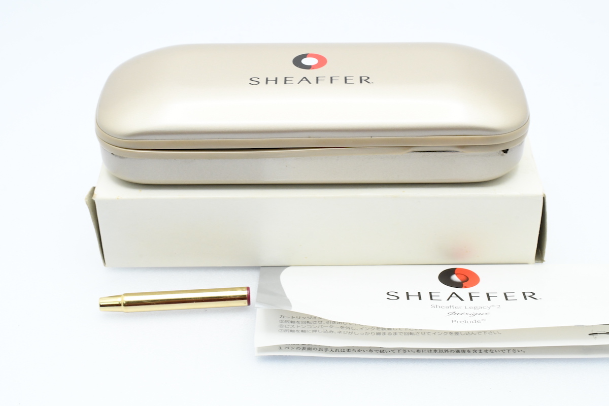 SHEAFFER シェーファー 18K 750 カートリッジ 名刻印入り ケース付属 ■17601_画像10