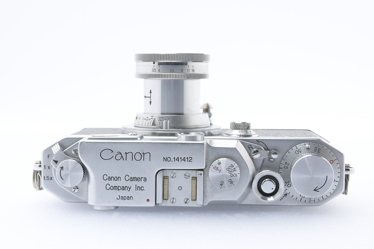 CANON IID(2D)型 + 50mm F3.5 キヤノン フィルムカメラ レンジファインダー 標準単焦点レンズ_画像4
