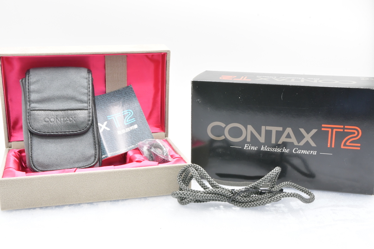 CONTAX T2 GOLD チタンゴールド / 38mm F2.8 T* コンタックス AFコンパクトフィルムカメラ 箱付_画像10