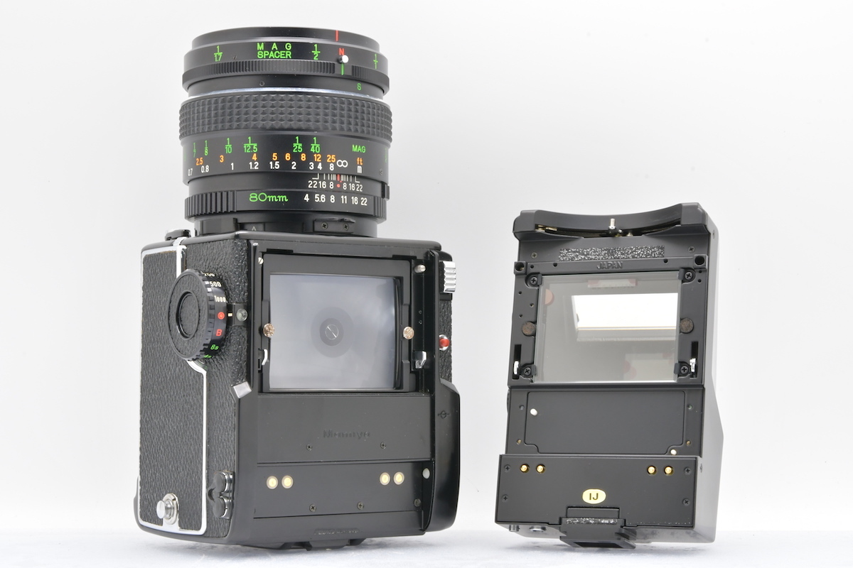 Mamiya M645 1000S + SEKOR MACRO C 80mm F4 + 150mm F3.5 マミヤ 中判フィルムカメラ 単焦点レンズ_画像4