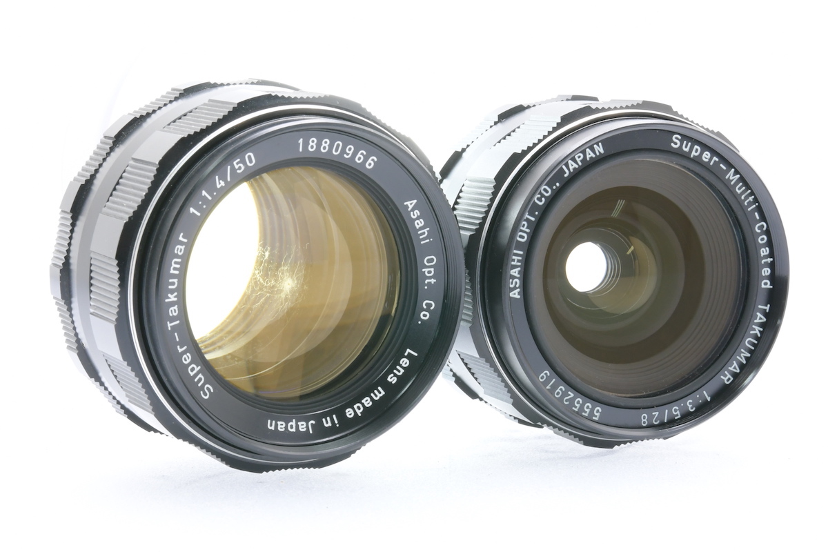 PENTAX Super-Takumar 50mmF1.4 + 28mmF3.5 M42マウント ペンタックス 標準 広角レンズ_画像3