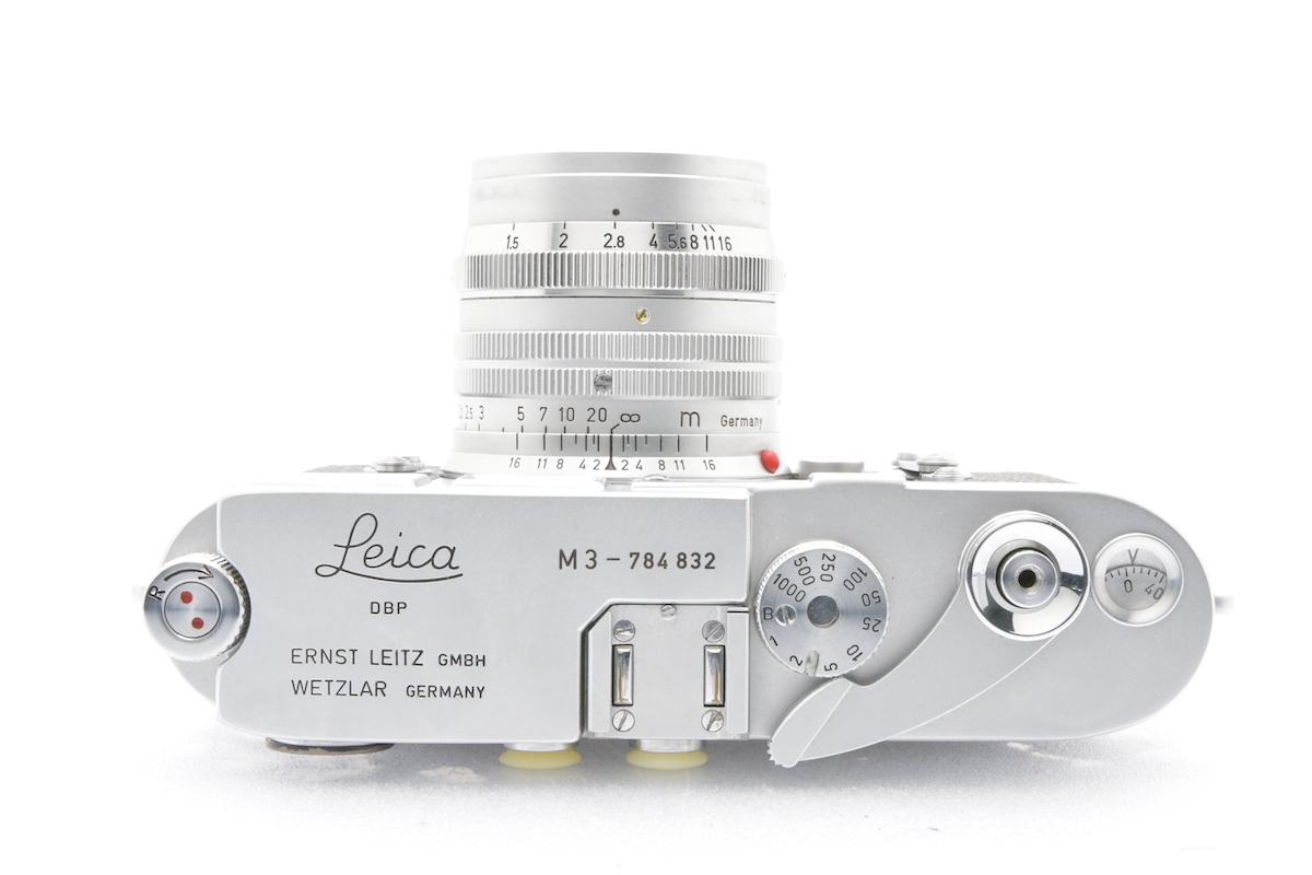 Leica M3 前期 1955年製 +Summarit 5cmF1.5+SUMMARIT UVa ライカ フィルムカメラ レンズ_画像5