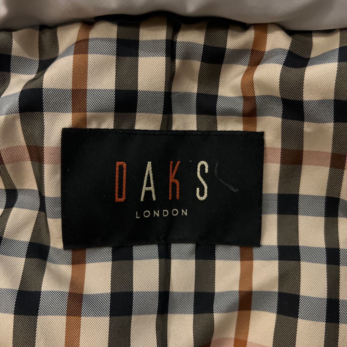 DAKS London コート ジャケット ファー フード ジップ _画像5