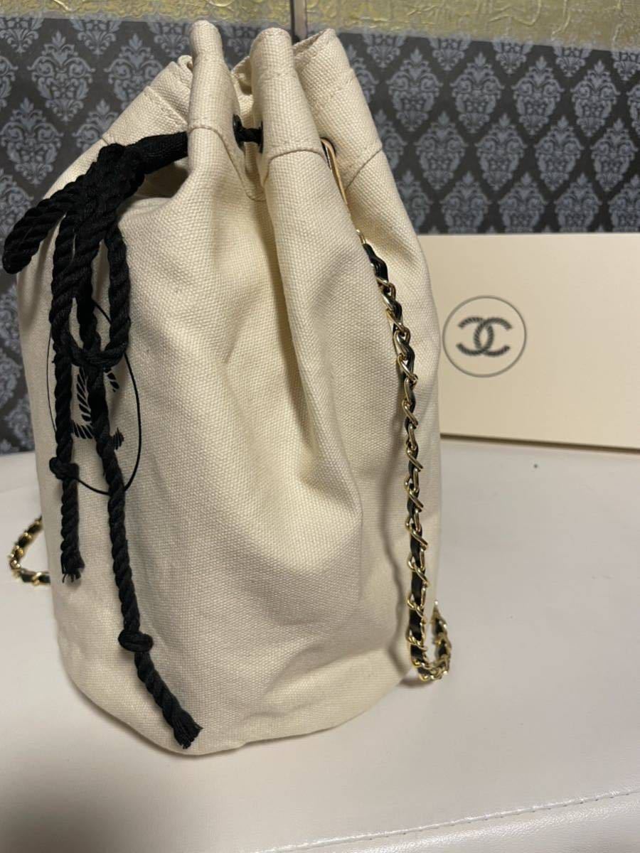 CHANEL 巾着　バッグ　ポーチ　ハンドバッグ　ココマーク　ノベルティ　新品　未使用_画像4