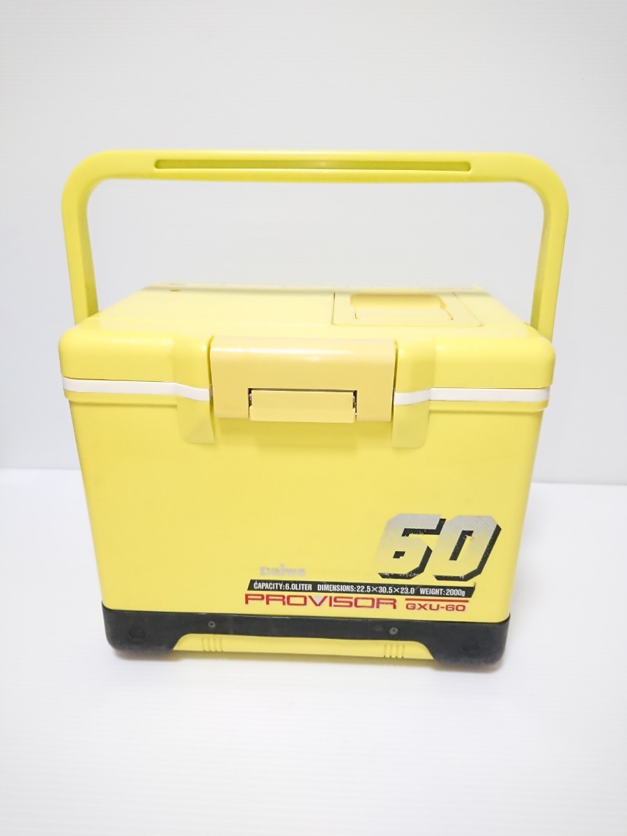 ダイワ プロバイザー（PROVISOR）GXU-60 高保冷クーラーボックス 日本製（ノンフロンHPウレタン断熱材使用 ）6リットル　MADE IN JAPAN_実際はもっと鮮やかな黄色です。