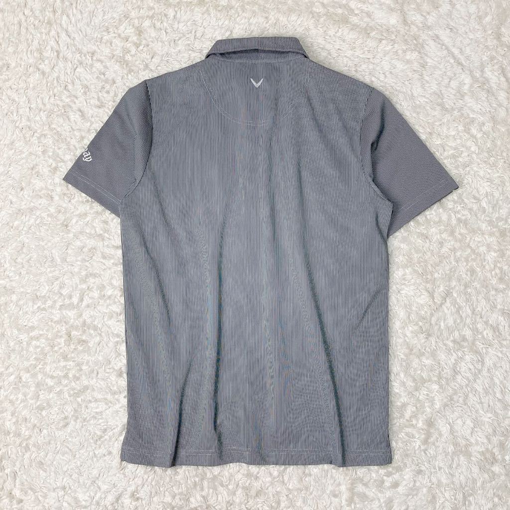 キャロウェイ callaway ポロシャツ 半袖シャツ ゴルフウェア GOLF L メンズ ストライプ B102331-131_画像6