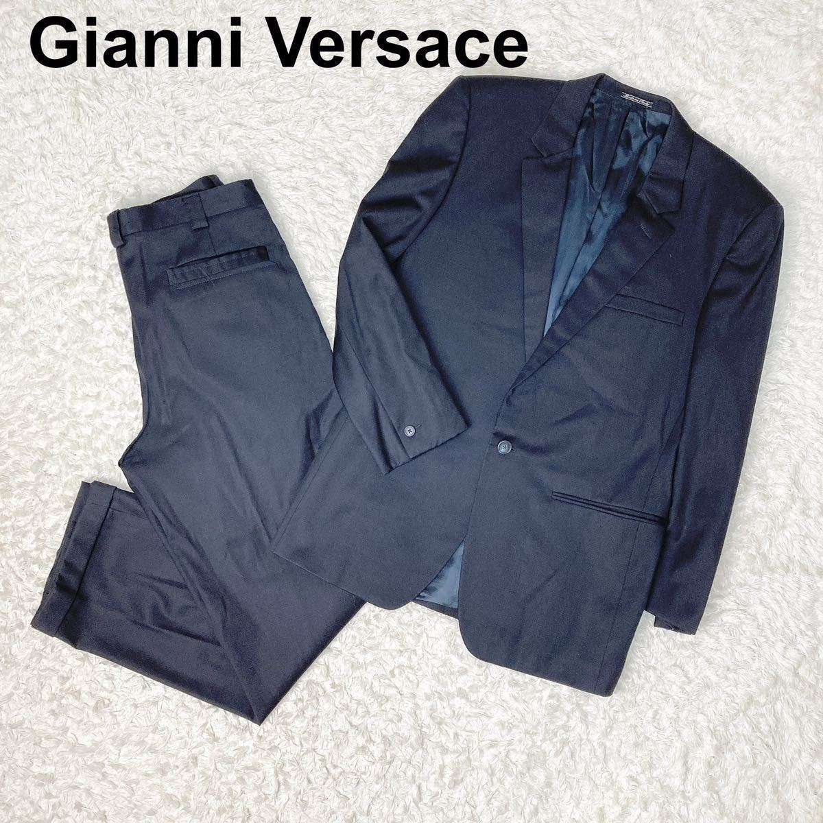 Gianni Versace ジャンニヴェルサーチ ビジネススーツ ネイビー 上下 B102331-120