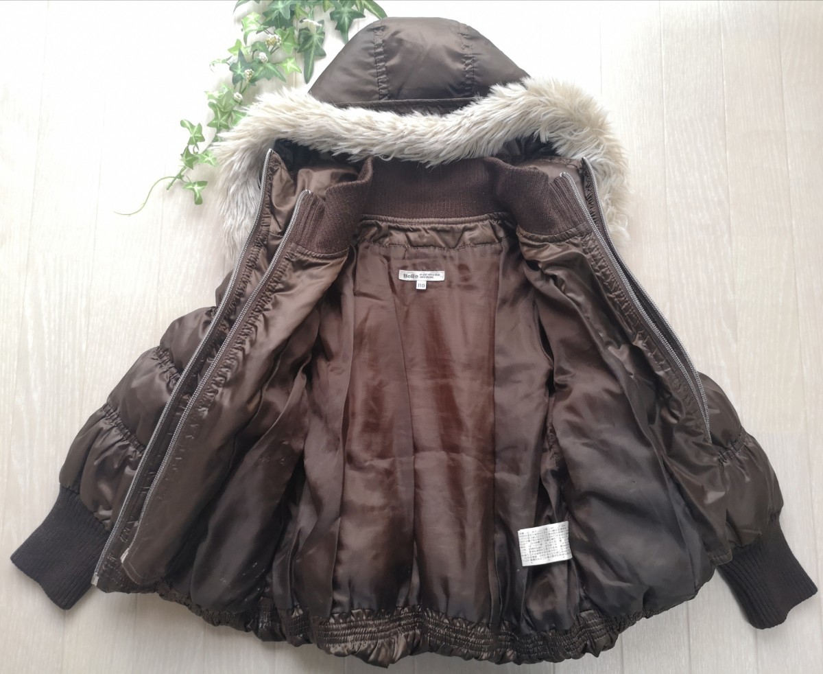 *BeBe with a hood . coat jacket outer 110cm*