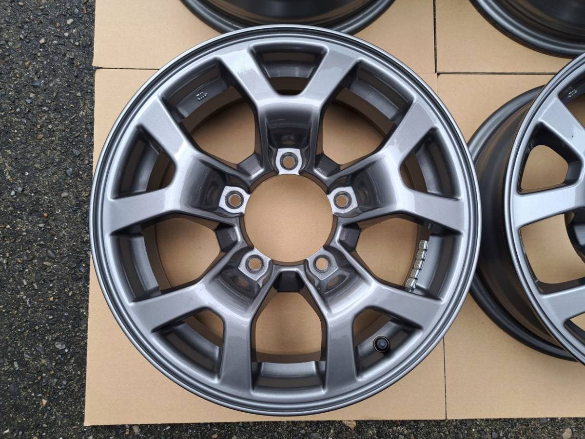 【新車外し/超美品】 スズキ JB74 ジムニーシエラ 純正 15×5.5J +5　5H139.7　 ハブ径108mm　4本セット ノーマル戻し スタッドレス用に！_画像2