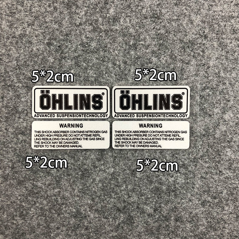 【送料無料】OHLINS(オーリンズ)　ステッカー　ホワイト　① _画像1