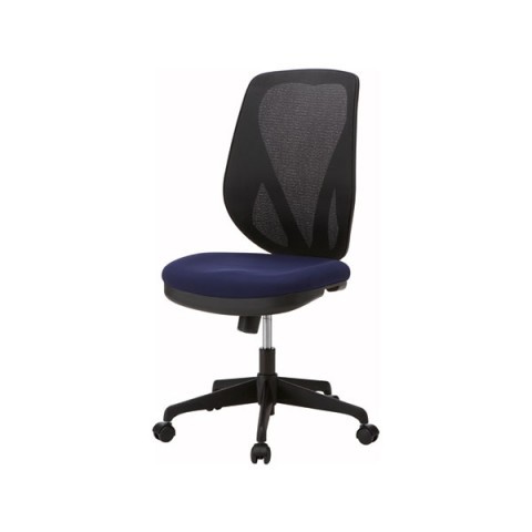 新品オフィスチェア LAP-54-NV（ネイビー）事務椅子　メッシュ素材 【本州送料無料】