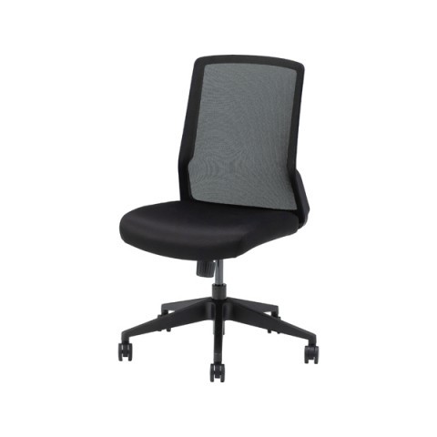 新品オフィスチェア　STM-45-BK（ブラック）　事務椅子　メッシュ素材 【本州送料無料】_画像1