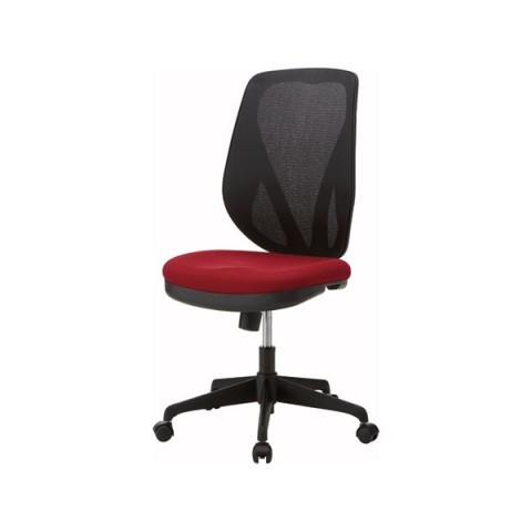 新品オフィスチェア LAP-54-BRD（ボルドー）事務椅子　メッシュ素材 【本州送料無料】