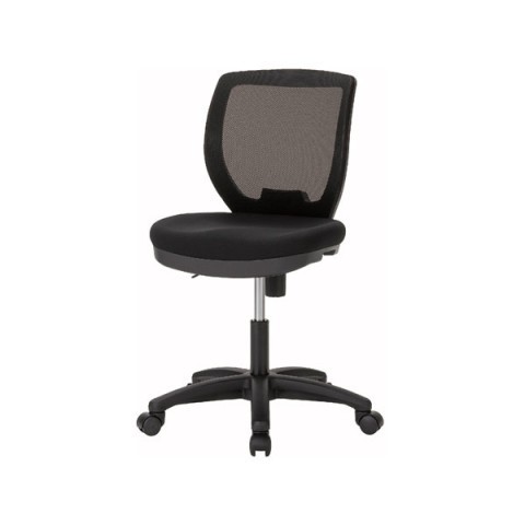 新品オフィスチェア　DNT-52-BK（ブラック）　事務椅子　メッシュ素材 【本州送料無料】