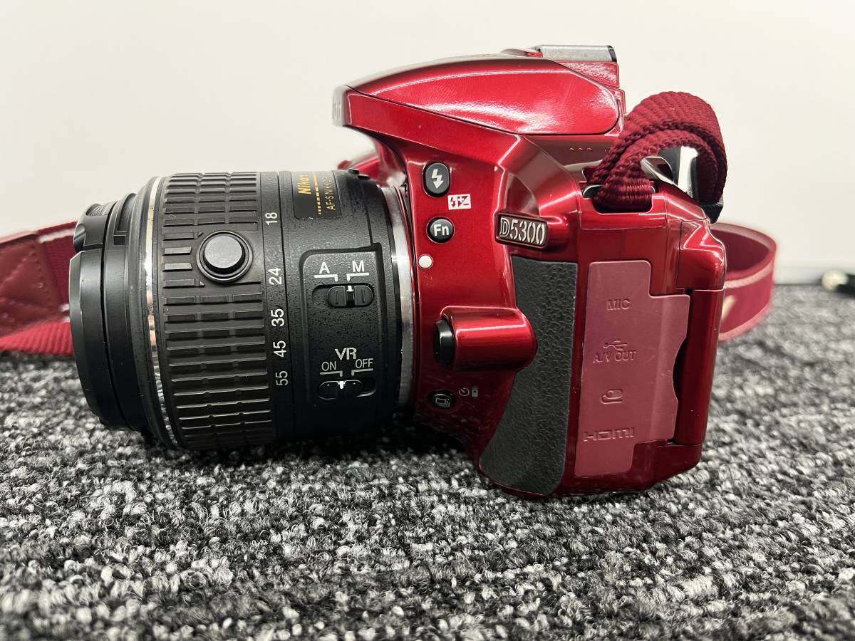 【ジャンク品】Nikon D5300　一眼レフカメラ　レンズ/18‐55㎜　1:3.5-5.6GⅡ_画像7
