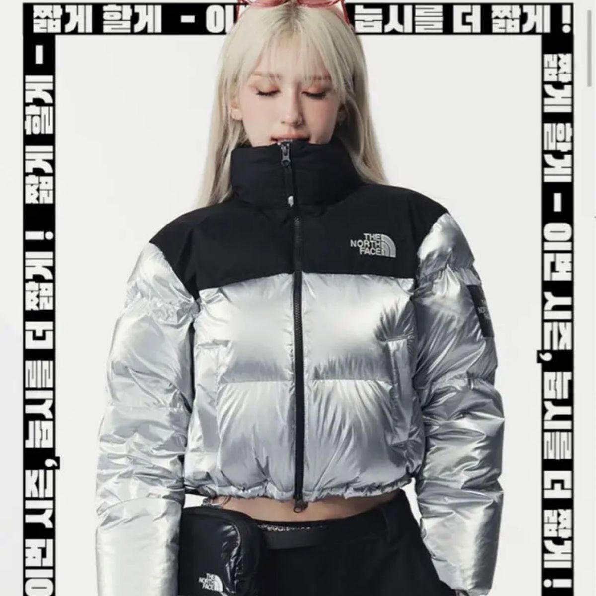 NOVELTY NUPTSE DOWN JACKET ノースフェイス ホワイトレーベル韓国限定　ヌプシ　シルバー ブラックピンク 