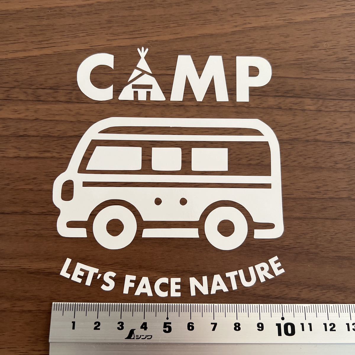 246. 【送料無料】 CAMP カッティングステッカー キャンプ テント バス アウトドア 【新品】の画像3