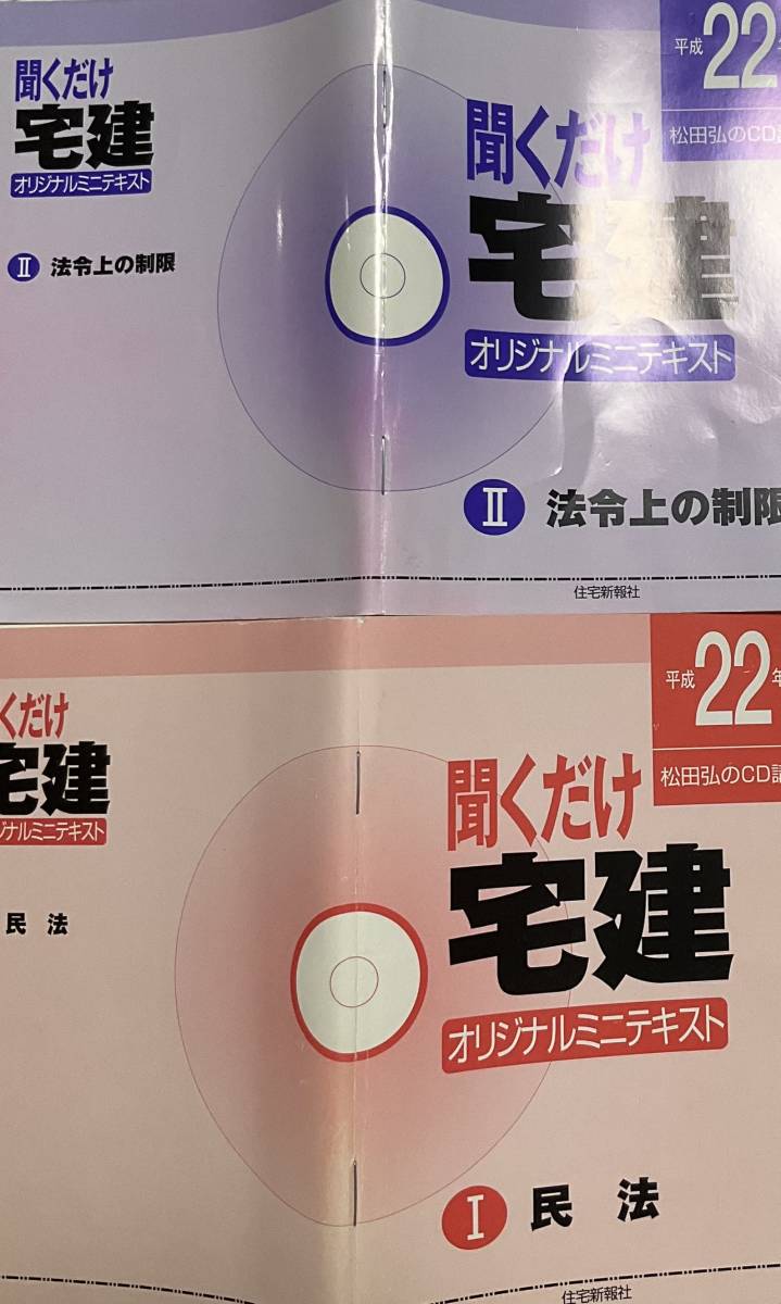 【平成22年版】 松田弘のCD講座2点セット まとめて聞くだけ宅建 民法・法令上の制限 学習教材 資格の画像5