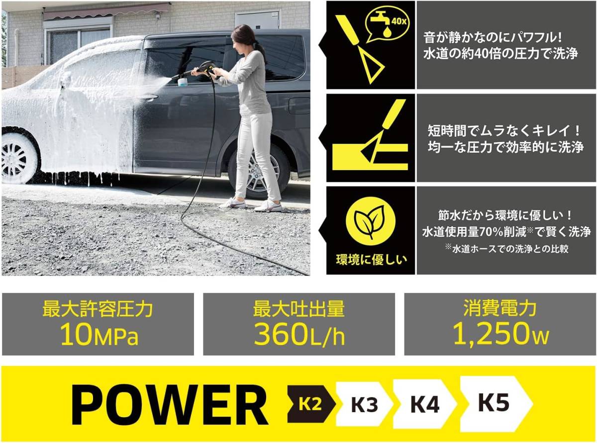 ヤマト発送!新品☆ケルヒャー 高圧洗浄機 K2サイレント 【本体のみ