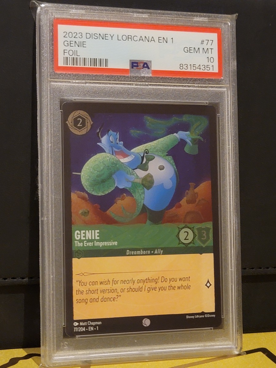 psa10】Disney lorcanaロルカナ ジーニー(foil) 希少 まとめ psa10】Disney lorcanaロルカナ ジーニー(foil) 希少 まとめ