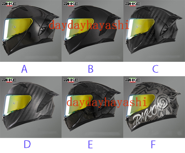 RHKCバイクヘルメット フルフェイスヘルメット レトロヘルメット 炭素繊維ヘルメット 人気 メンズ レディース 6色 通気性 四季通用の画像2
