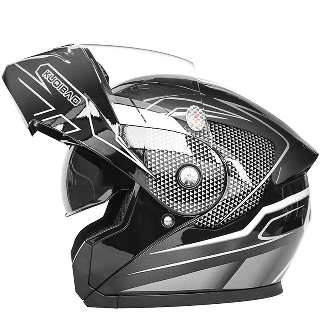 新品フリップアップ ダブルレンズ バイク ジェット ヘルメット フルフェイスヘルメットサイズM~2XLの画像1