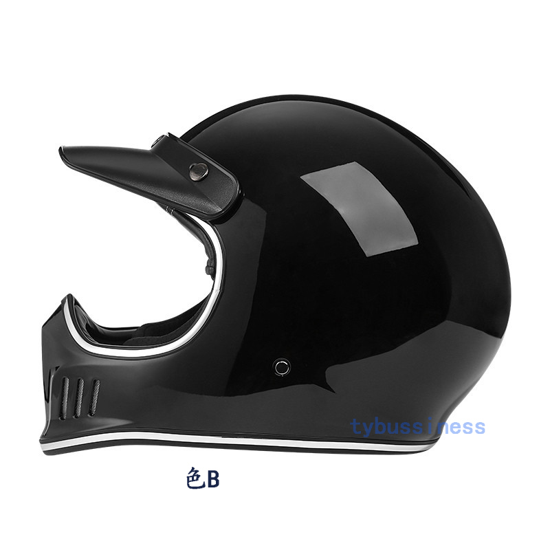 人気レトロハーレーヘルメット オフロードヘルメット フルフェイスヘルメット バイク ヘルメット男女兼用 4色通気性良 サイズ M-XXLグレー_画像3