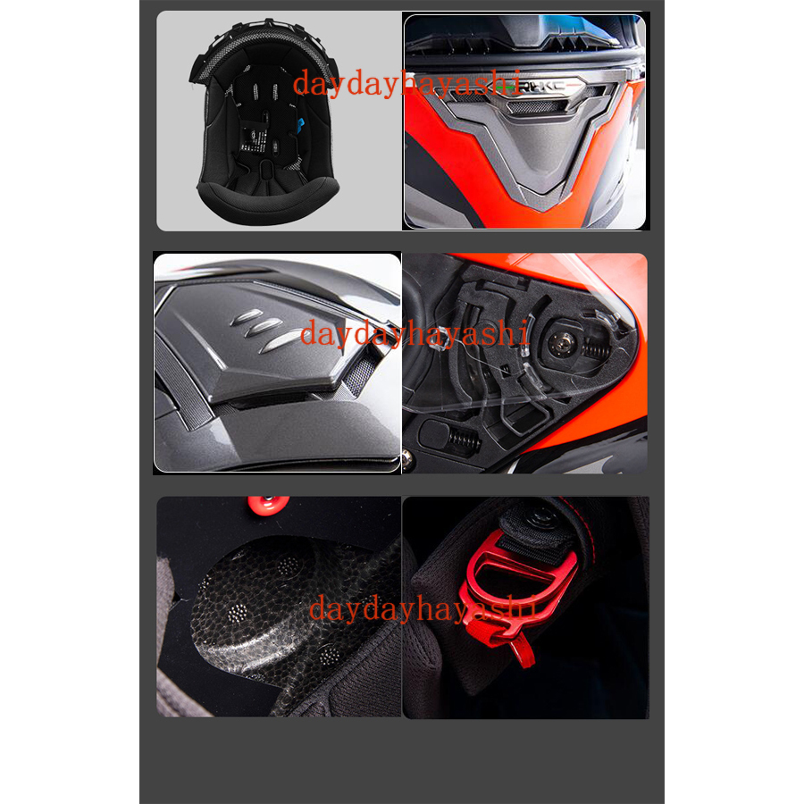 RHKCバイクヘルメット フルフェイスヘルメット レトロヘルメット 炭素繊維ヘルメット 人気 メンズ レディース 6色 通気性 四季通用の画像3