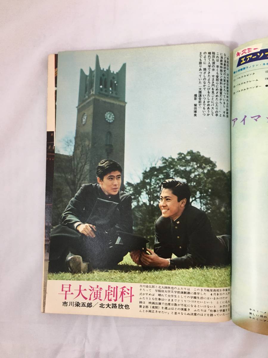 Z926イ★週刊平凡 10冊 まとめ/1959-1961昭和34-36年三島由紀夫/市川染五郎/長嶋茂雄/石原裕次郎/市川雷蔵/一ノ瀬千恵子/岸恵子/宇津井健_画像7