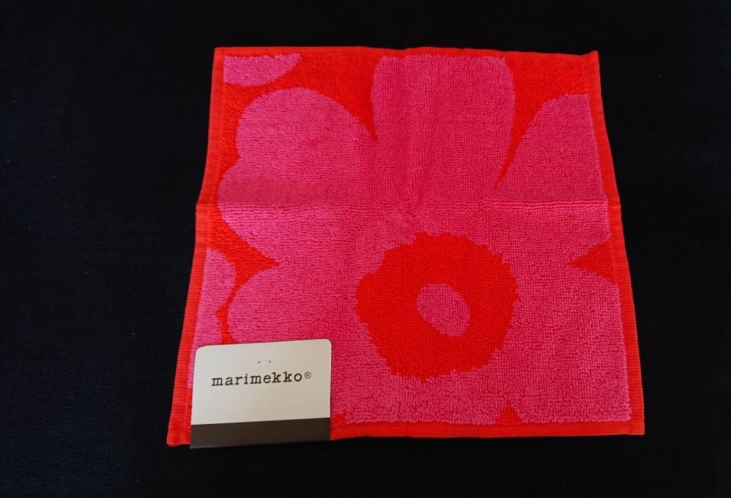 マリメッコ Marimekko ウニッコ ハンドタオル　（タオルハンカチ/ミニタオル）_画像1