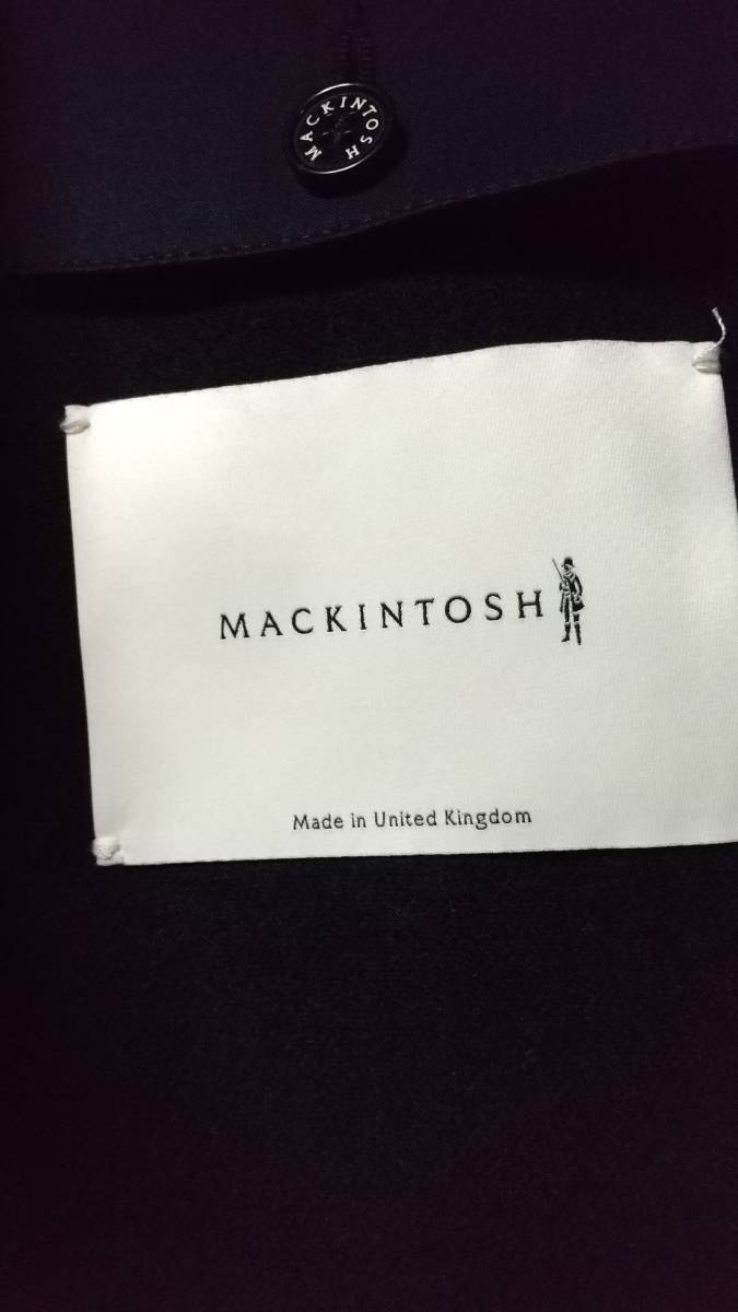 英国製 新品 MACKINTOSH DUNKELD 34 マッキントッシュ ダンケルド ネイビー 紺 ステンカラーコート