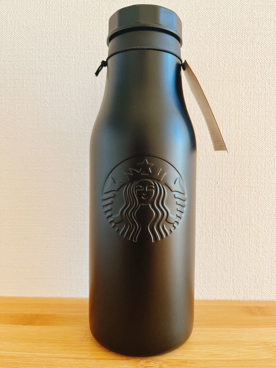 STARBUCKS スターバックス fragment FRGMT MYST 藤原ヒロシ フラグメント MIYASHITA PARK ステンレス ロゴ ボトル マットブラック 473ml_画像1