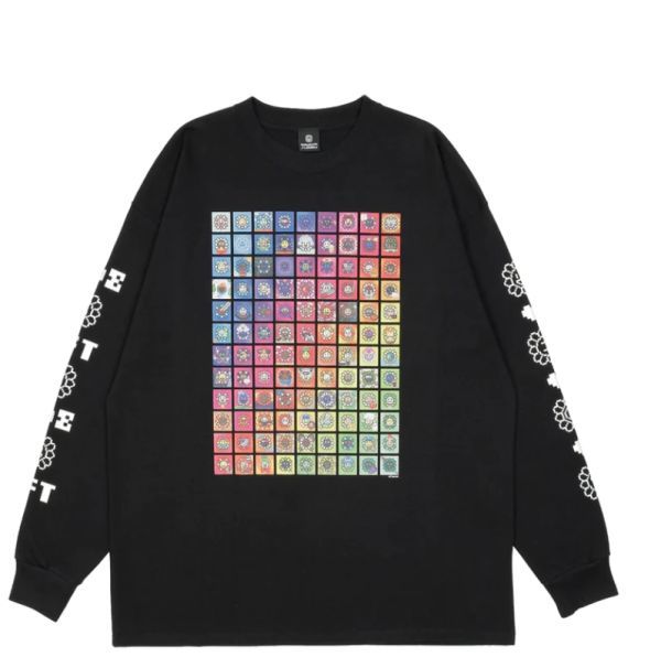 【新品・未使用・未開封】108 bonno MURAKAMI.FLOWERS L/S T-shits -Black- Lサイズ 村上隆