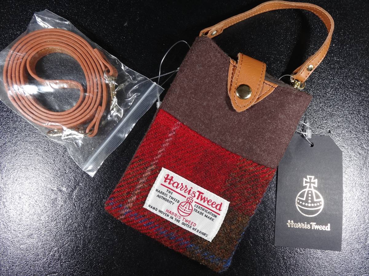 ★送料無料! PETER JAMES Harris Tweedカードケース + Harris Tweed 2WAY MULTI CASE(マルチケース)セット★_画像7