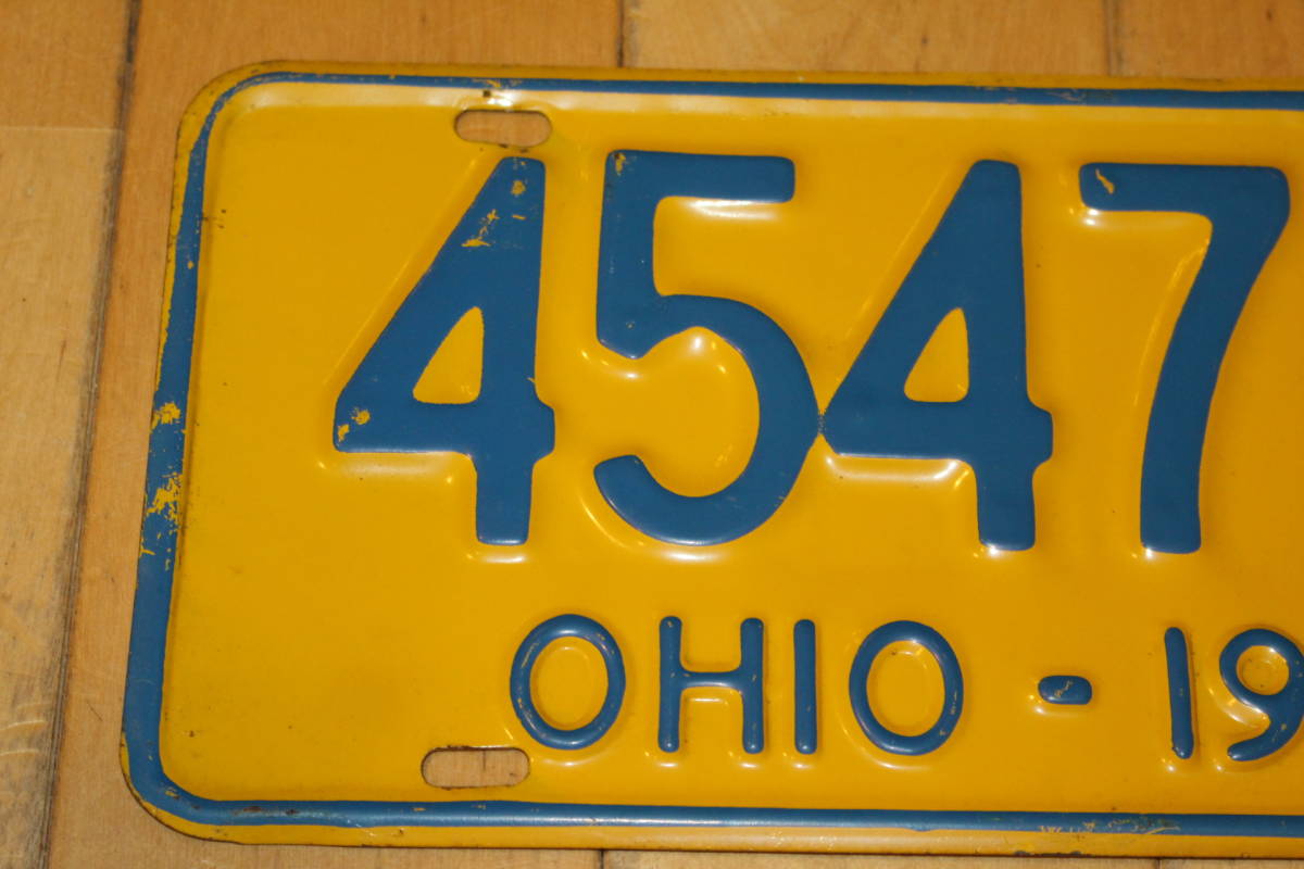 1960年　アメリカ　 オハイオ州　ナンバープレート　OHIO　（検索）旧車　オハイオ　ナンバー　古い　自動車_画像2