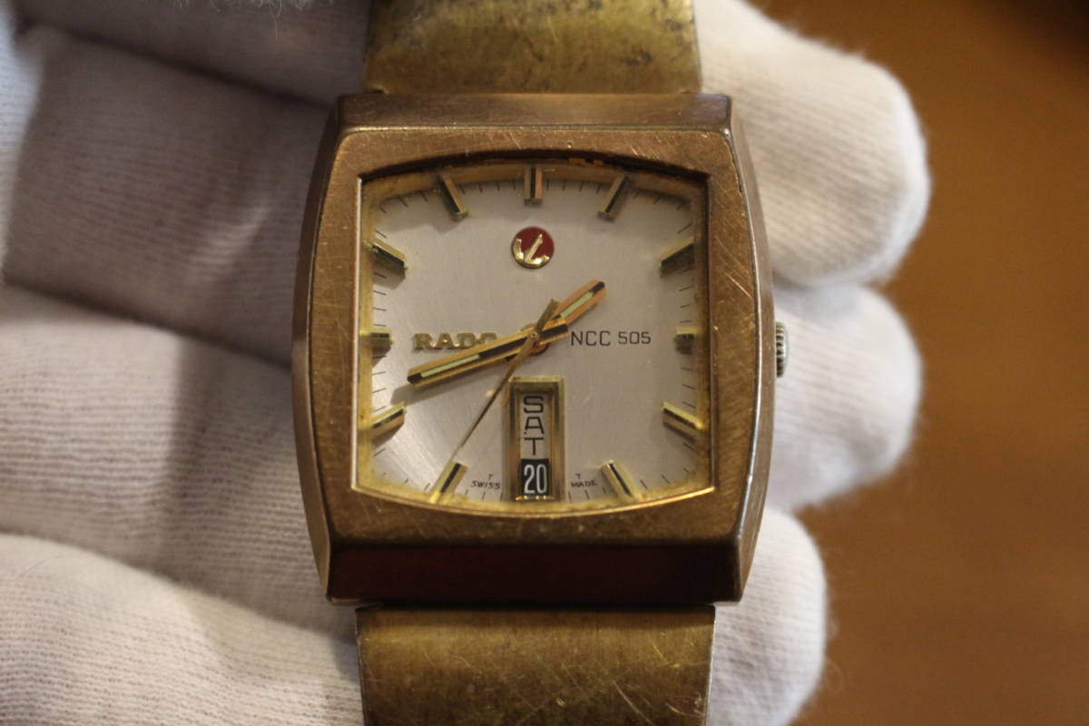 RADO ラドー　NCC 505　腕時計　ジャンク品　ベルト切れ　_画像1