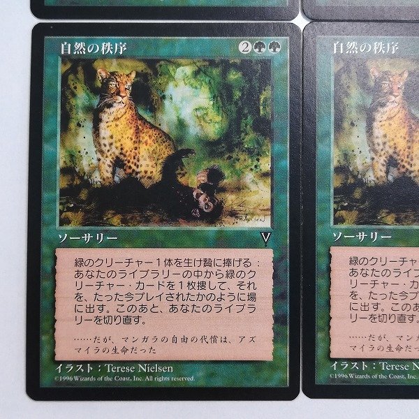 sB489o [人気] MTG 自然の秩序 Natural Order ビジョンズ VIS 日本語版 計4枚_画像5