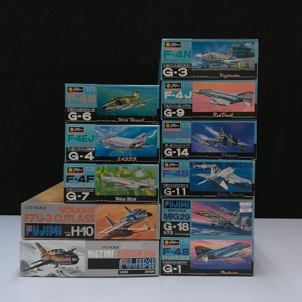 mT995c [未組立] フジミ 1/72 F-4N ファントムII ビジランティ F-4S ロックリバー MIG-29 他 | プラモデル H_画像2