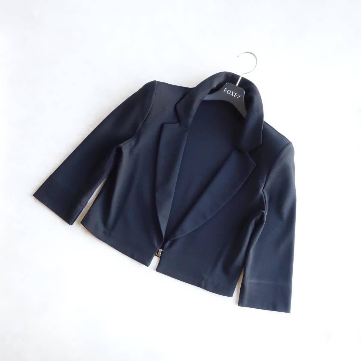 FOXEY NY 38 黒 ボレロジャケット ストレッチ|Yahoo!フリマ(旧PayPay