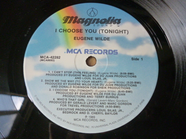 Eugene Wilde / I Choose You (Tonight) メロウ&ダンサブル オリジナルUS盤 LP の画像3