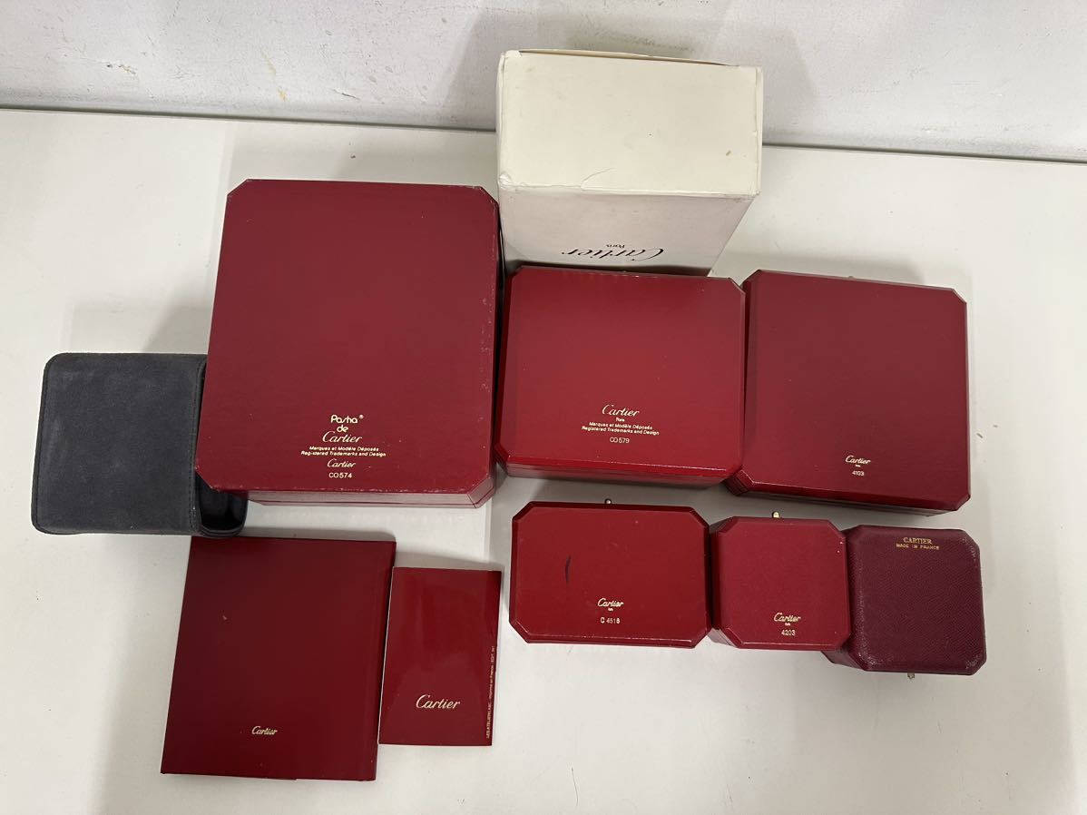 Cartier カルティエ 空箱 腕時計 ケース リング BOX 保証書 説明書 まとめ （J）_画像7