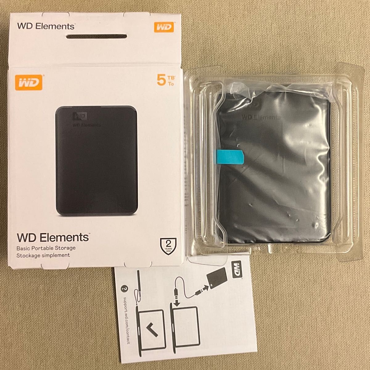 WD ポータブルHDD 5TB 交換品-