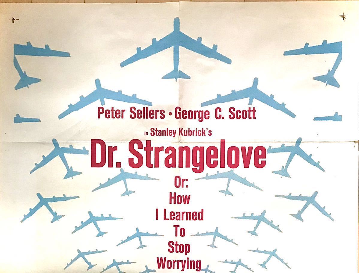 オリジナルポスター「博士の異常な愛情 」US版1SH 1964年初公開 スタンリー・キューブリック ピーター・セラーズ ジョージ・C・スコット_上半分。ジョージ・C・スコット出演