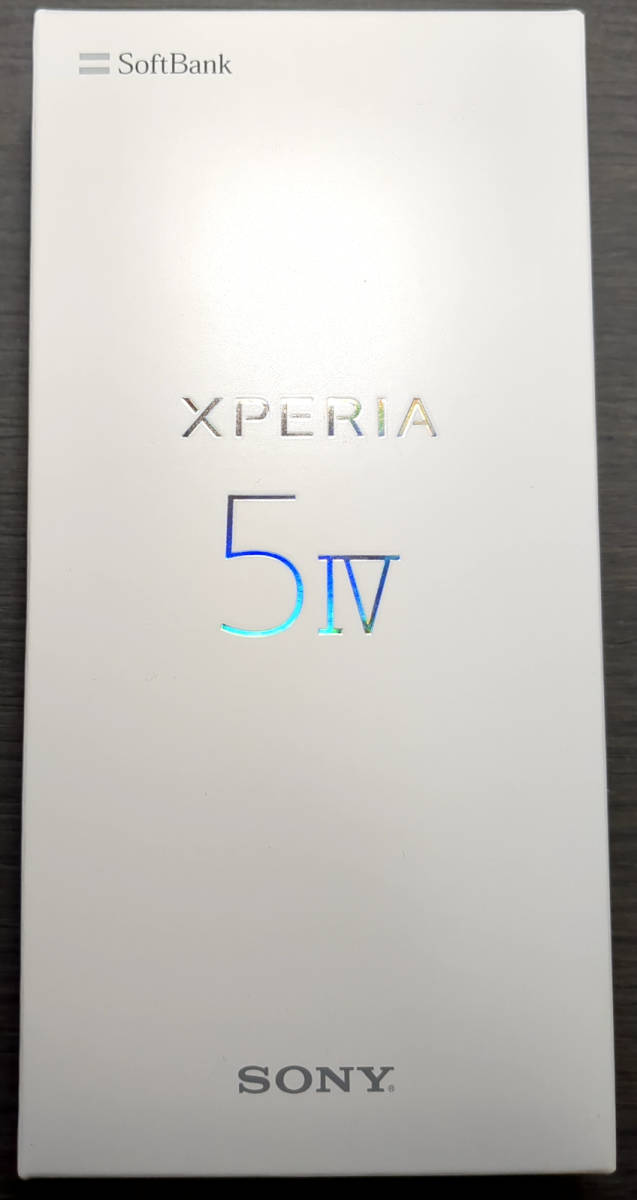 【1円スタート】SONY Xperia 5 IV A204SO SoftBank ブラック【店頭開封品】_画像2