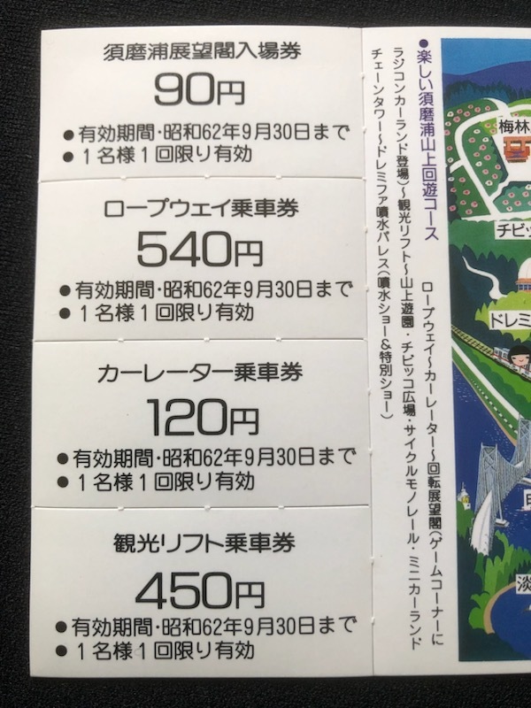 山陽電車　須磨浦ロープウェイ開業30周年記念乗車券　ホログラム式_画像7