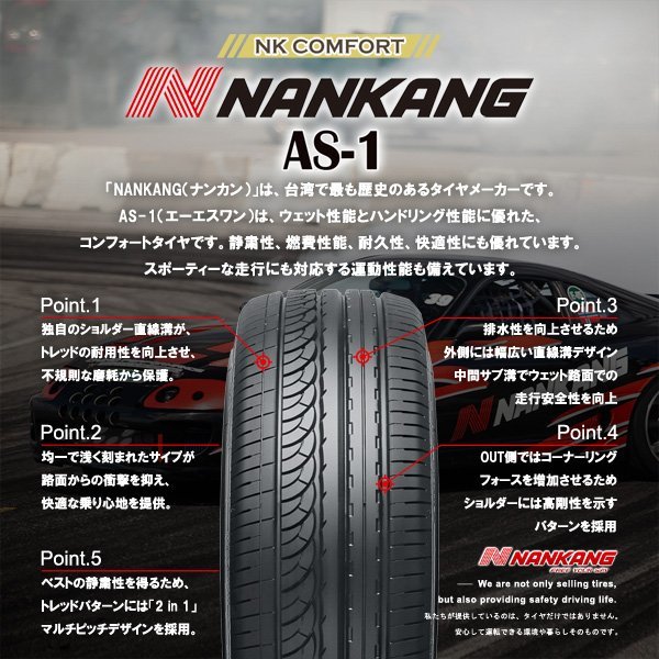 ●新品 4本セット NANKANG ナンカン AS-1 165/45R15インチ 165/45-15_画像4