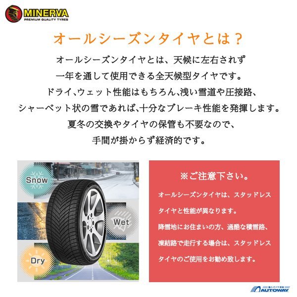 ◆新品 MINERVA ミネルバ ALL SEASON MASTER オールシーズン 155/65R14インチ_画像4